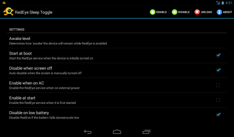 RedEye Screenshot - config 7inch tablet